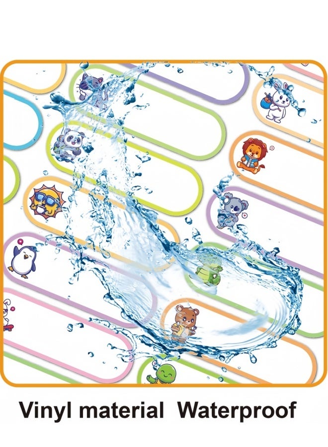 300PCS,Name Tags for Kids,Baby Bottle Labels,Waterproof,Animal,Write On Kids Food Water Bottle Labels,For School Classroom,Daycare. - Image 4
