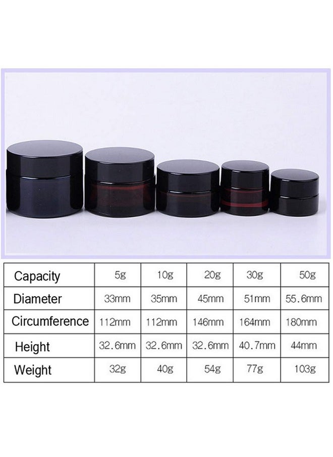 3Pcs 30Ml1Oz Amber Glass Empty Refillable Cosmetic Jars With Black Cap And Liner Facial Cream Lotion Cases Boxes Pots Tins Containers Dispense Sample Bottle For Cosmetic Cream Balm Storage - pzsku/ZAEDA7107F5AF73CEEC86Z/45/_/1707976578/d5eba2e0-a3c7-4cb1-945e-44b7a48a9903