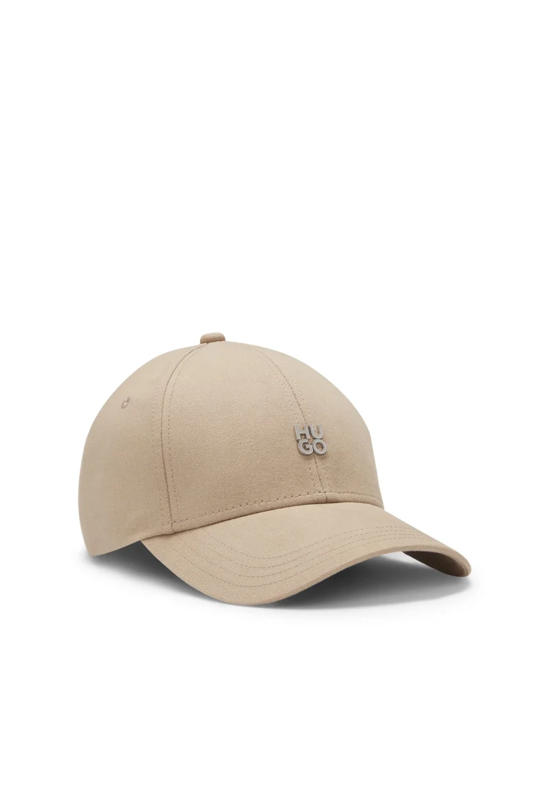 هوجو Cotton-twill cap with stacked-logo lettering