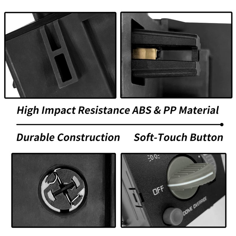 ATRACYPART Headlight Switch Dimmer Control | Replacement for 1995-2009 Chevy & GMC Vehicles - C1500 C2500 C3500 K1500 K2500 K3500 Express1500 2500 3500 & More | Replaces# 93443101, D1523H, DS876 - Image 5