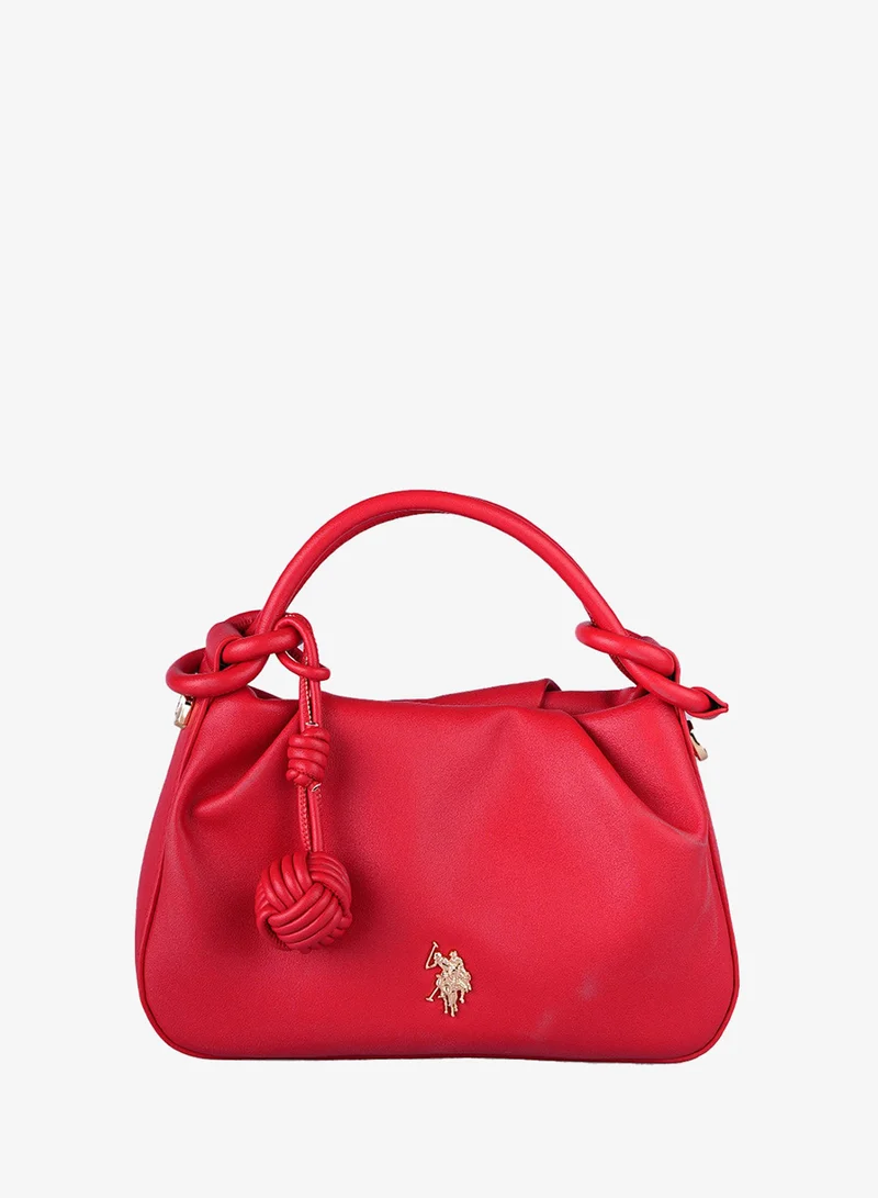 U.S. Polo Assn. Women's Crossbody Bag, Ladies Shoulder Bag Handbag for Ladies Travel Bag for Girls Red