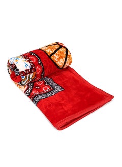 Status Contract Mink Blanket | Double Bed AC Blanket |Skin-Friendly, Lightweight & Super Soft Blanket 2.5 Kgs- Red Circle, 210 X 220 Cm  - Image 3