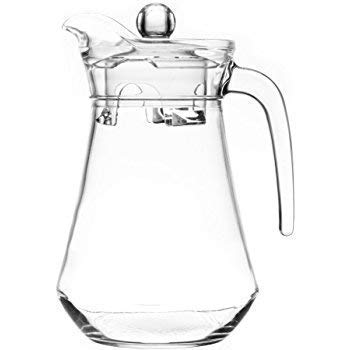 Home-Cart Clear Glass jug 1.3 LTR, Transparent - Image 5