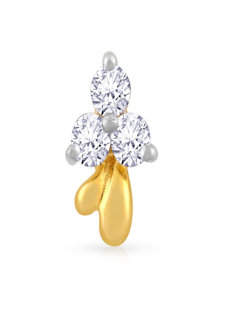 Malabar Gold and Diamonds 18 Karat 750 Purity Mine Diamond Nosepin for Womens MNGNNP0343 - Image 2