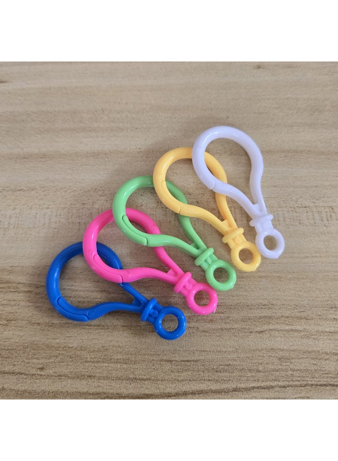 Loquat 15cm Tadpole Silicone Cable Tie Strap Storage DIY Accessories Data Cable Bracelet Jewelry Non-woven Lanyard-Color:Random Light Bulb Buckle - Image 1