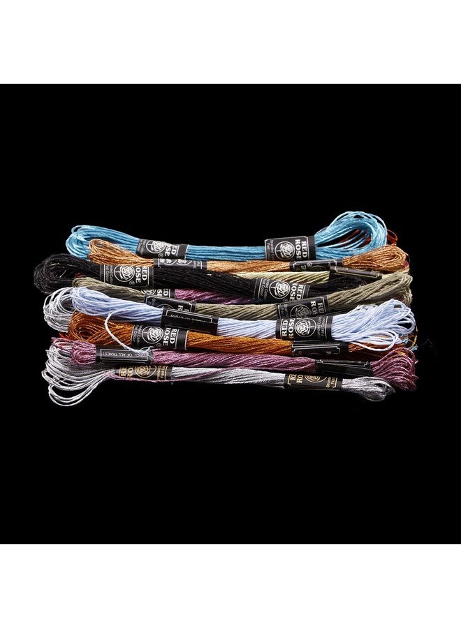 RSP Quality bit Mettalic Hand Embroidered Cotton Thread Skeins Set For Craft & Projects (Multicolor, Pack Of 25), 100 Gram - Image 2