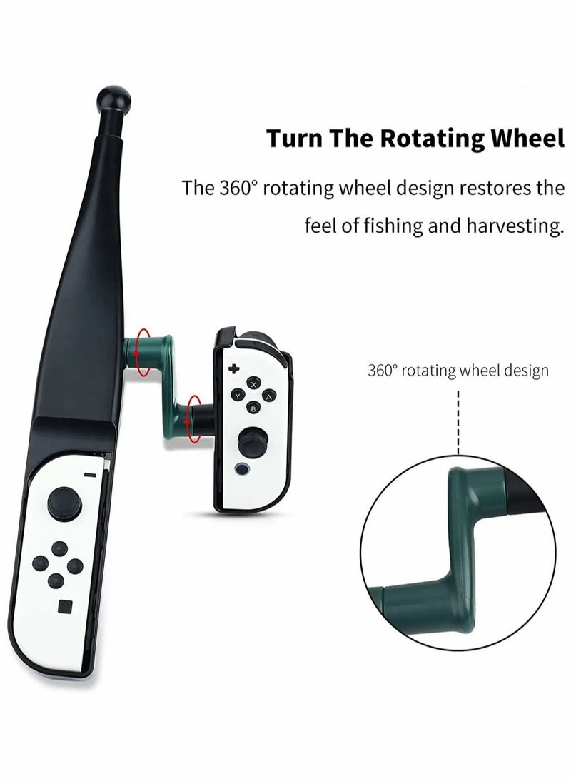 Captaintech Fishing Rod for Nintendo Switch, Fishing Game Accessories Compatible with for Nintendo Switch Legendary Fishing, for Nintendo Switch Standard Edition and for Bass Pro Shops - Image 2