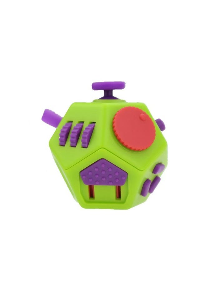 HR New Creative Mini Stress Relief Cube 12 sided Small Cube Stress Relief Small Cube Dice Slow Pressure Toy - Image 1