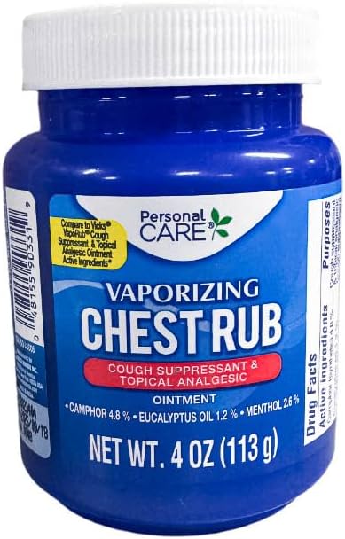 personal care Vaporizing Chest Rub Cough Suppressant  Topical Analgesic 4 oz 3 Pack - Image 2