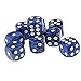 Yiotfandoll 10PCS Polyhedral Dice D6 Dice 16mm Acrylic Dice Game Dice for RPG MTG DND Table Games Blue Silver - Image 4