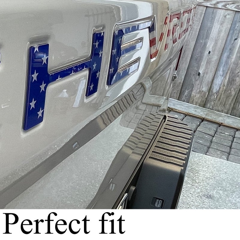 Auto safety Tailgate Insert Letters Compatible with 2019 2020 2021 2022 2023 3D Emblems with Strong Adhesive American Flag - Image 3