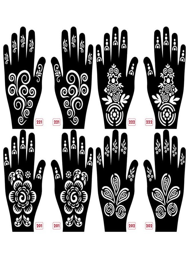Apcute Mehendi stencil bridal Latest Mehandi Design Stencils for Girls, womens, kids, unisex Design NO - Apcute-New-221-222-201-202 - Image 1