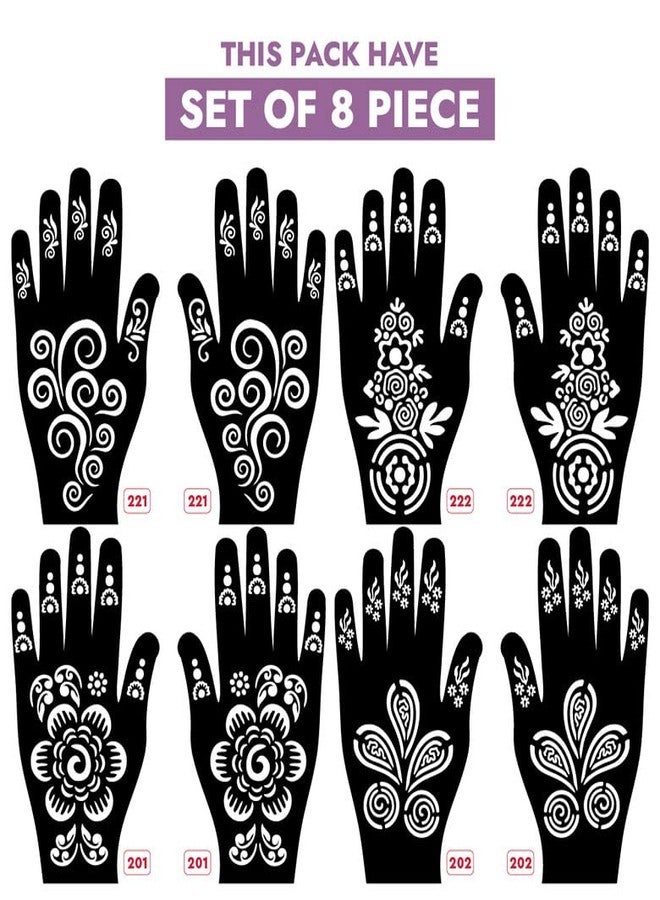 Apcute Mehendi stencil bridal Latest Mehandi Design Stencils for Girls, womens, kids, unisex Design NO - Apcute-New-221-222-201-202 - Image 2