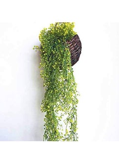 Fourwalls Fourwalls Artificial Real Touch Hanging Plant Bush Yellow 1 Piece 15 cm x 15 cm x 75 cm  - Image 3