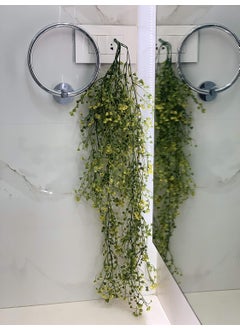 Fourwalls Fourwalls Artificial Real Touch Hanging Plant Bush Yellow 1 Piece 15 cm x 15 cm x 75 cm  - Image 1
