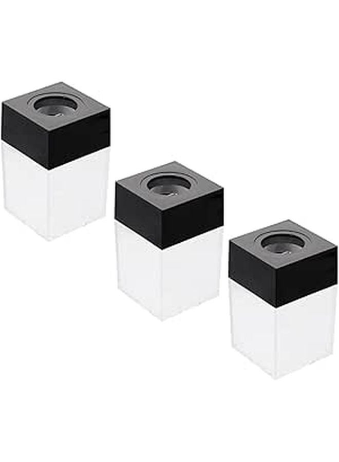 3 Pcs Clear Plastic Storage Box Organizer for Office School Home Small Objects - Image 1