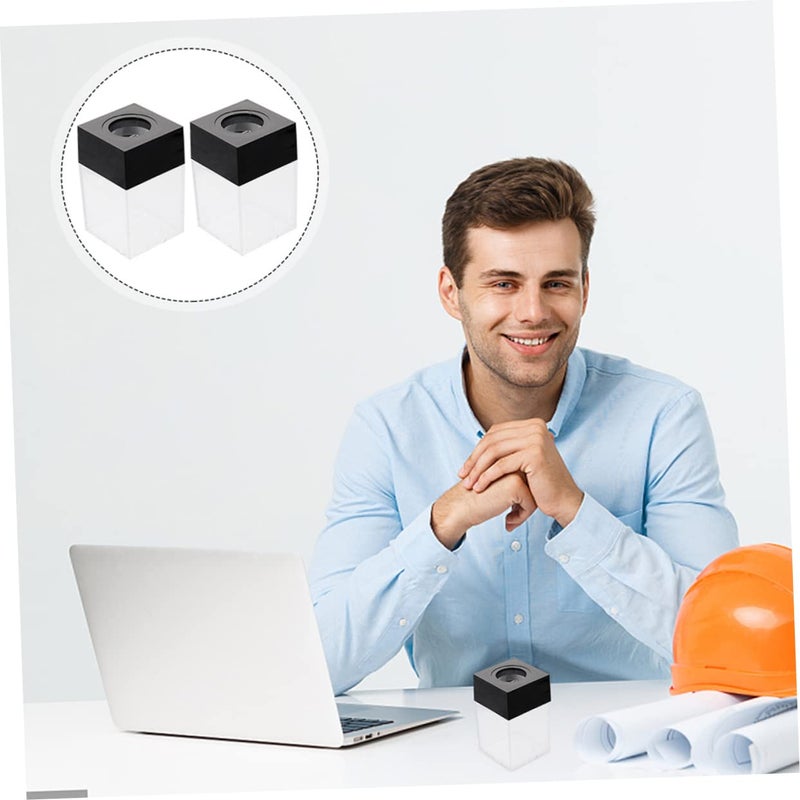 3 Pcs Clear Plastic Storage Box Organizer for Office School Home Small Objects - Image 3