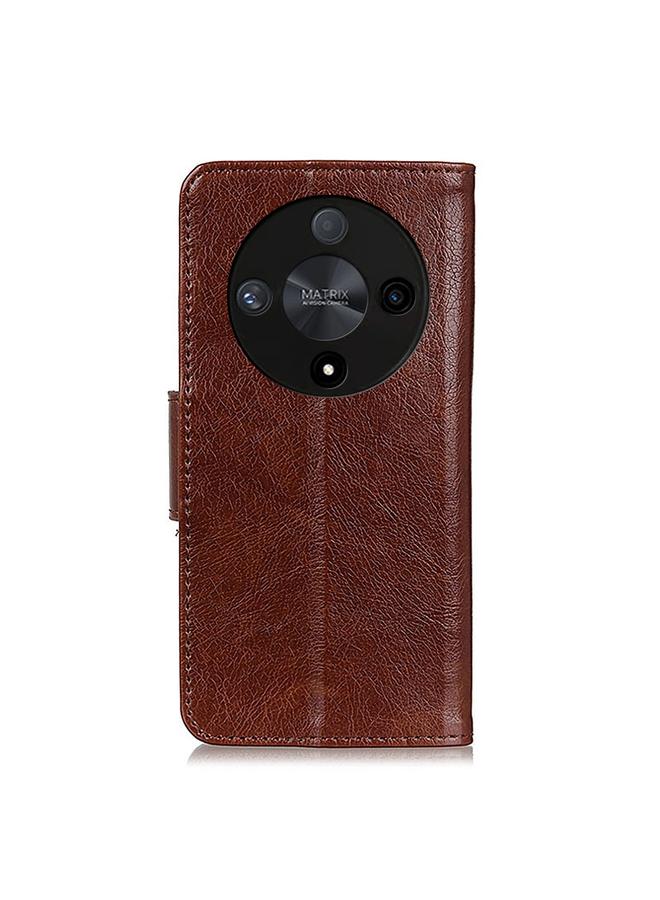 Green Tiger Case For Honor X9b/X50 5G/Magic6 Lite 5G Nappa Texture Flip Leather Phone Case - Image 3