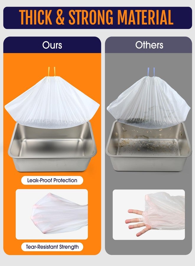 Powools Litter Box Liners - Tear-Resistant Cat Litter Bags with Easy-Open Breakpoints, Extra-Large Size for Hassle-Free Cleaning (20 Packs) - Image 2