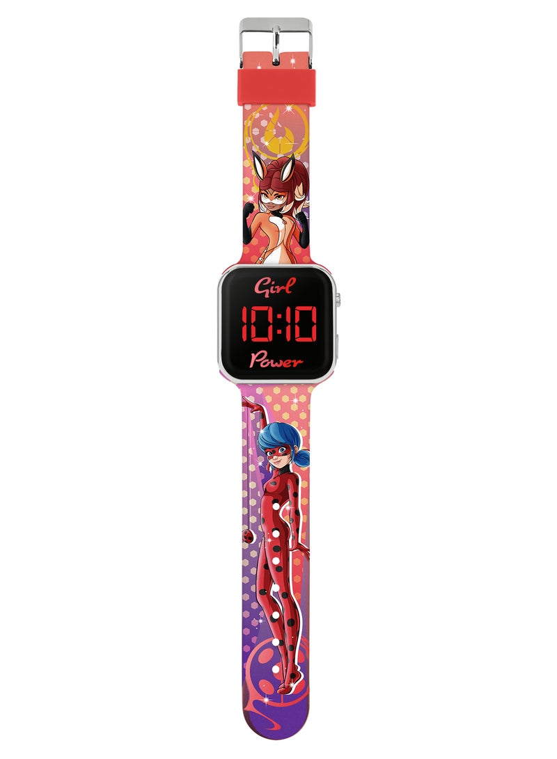 Disney Miraculous Ladybug LED Strap Girls Watch - MRC4024  - Image 2