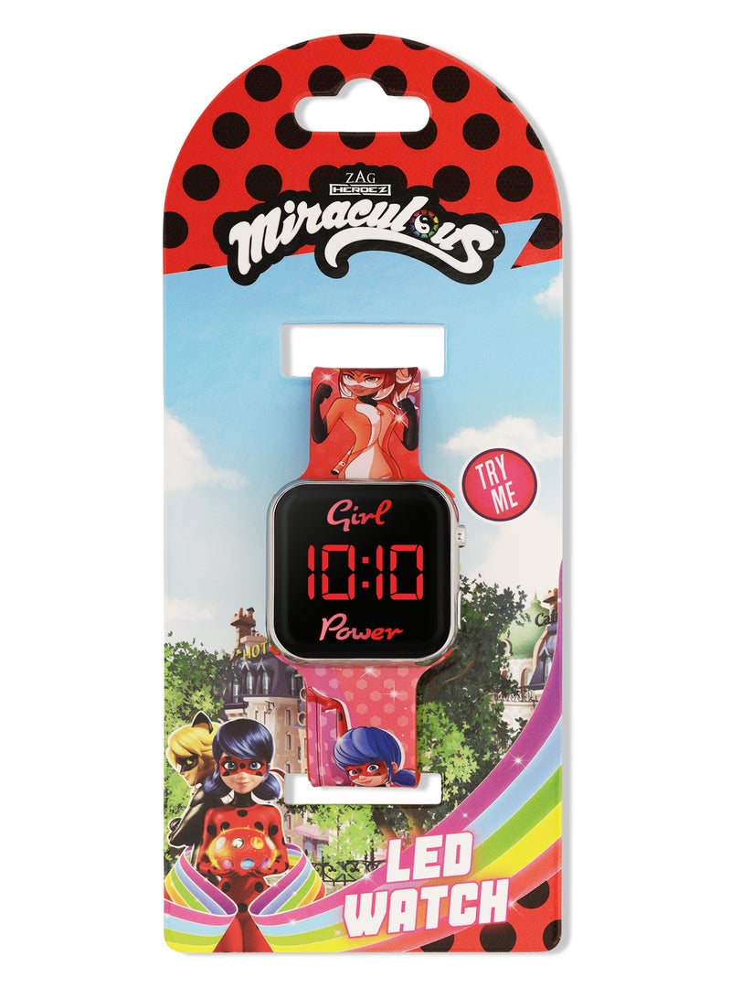Disney Miraculous Ladybug LED Strap Girls Watch - MRC4024  - Image 5