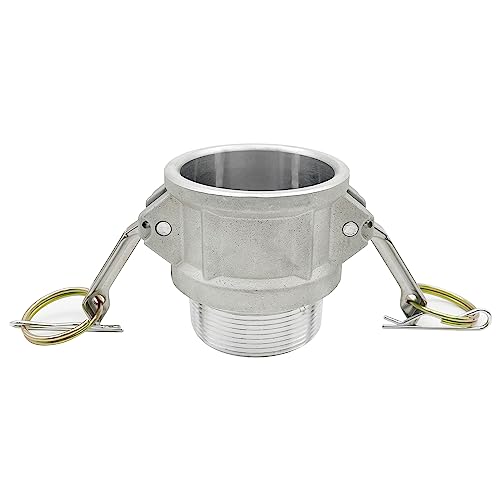 SAFBY Fire Hose Nozzle NPSH/NPT Thermoplastic Fire Equipment Spray Jet Fog with Aluminum Female and Male Fitting (1 inch brass set) - Image 4