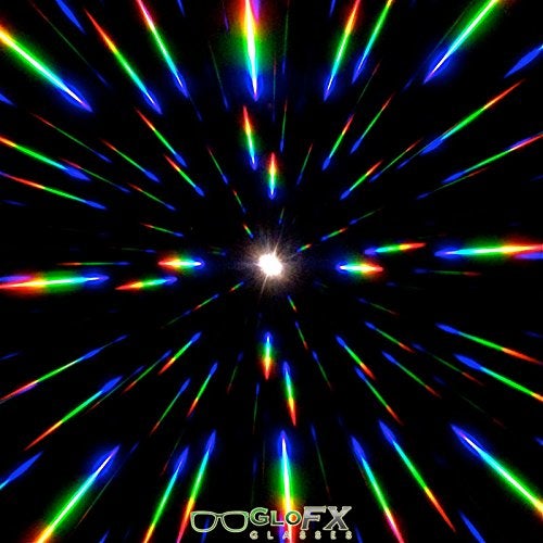 GloFX Ultimate Diffraction Glasses - Galaxy - 3D Prism Rainbow Effect - Great Edm, Festival, Concert, Fireworks, Christmas Lights, and Rave Accessory - Galaxy Frames - Image 2