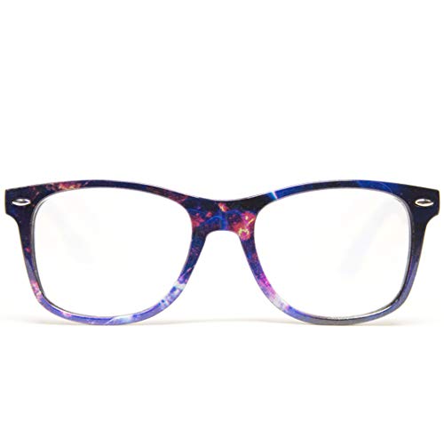 GloFX Ultimate Diffraction Glasses - Galaxy - 3D Prism Rainbow Effect - Great Edm, Festival, Concert, Fireworks, Christmas Lights, and Rave Accessory - Galaxy Frames - Image 1