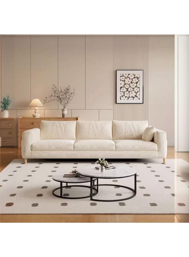 Poppins Home Poppins HOME Contemporary Living Room Sofa Set, Beige Upholstery, (3 Seater)  - Image 1