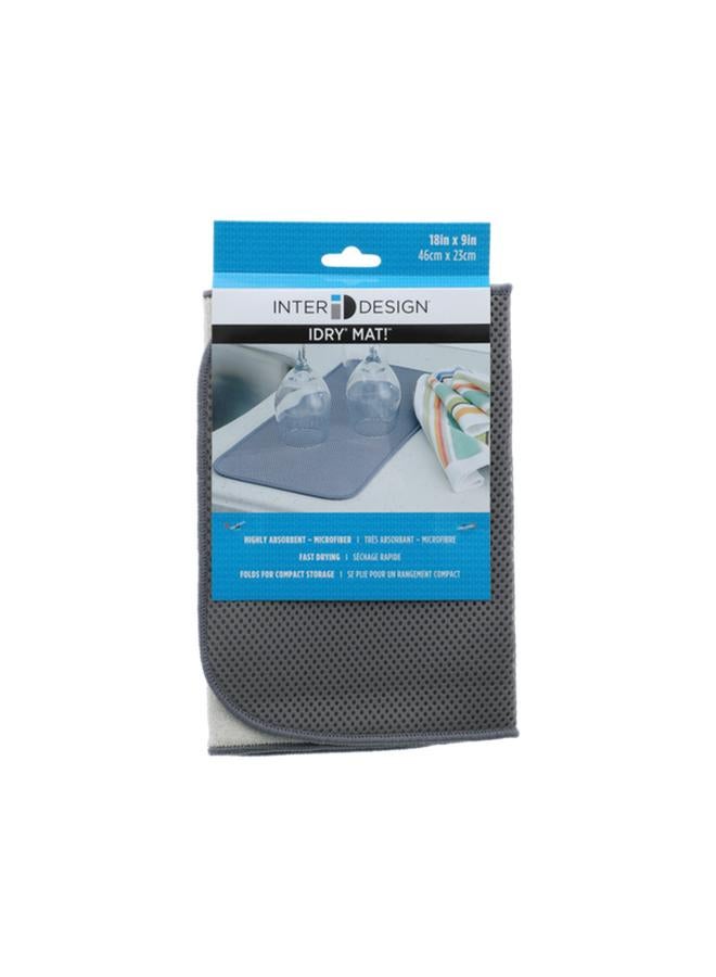 InterDesign Kitchen iDry Mat Grey 18 x 9inch  - Image 3