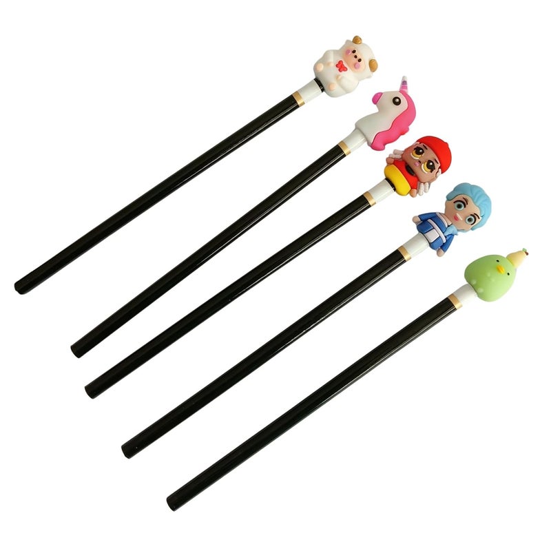 Goldleaf 10 Pcs Random Cartoon Animal Pencil Toppers – Soft Silicone Pen Caps for Kids, Clip-On Pencil Toppers for School Supplies, Classroom Prizes, Party Favors, Student Rewards – Random Styles - Image 5