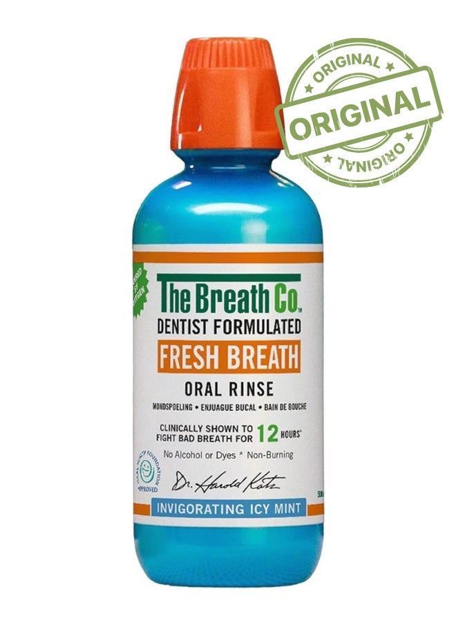 TheraBreath - TheraBreath Fresh Breath Oral Rinse Mouthwash for 24 Hours of Fresh Breath -Invigorating Icy Mint - Image 1