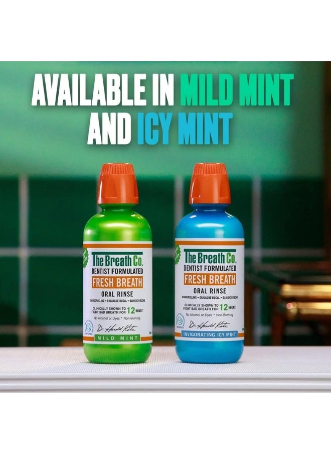 TheraBreath - TheraBreath Fresh Breath Oral Rinse Mouthwash for 24 Hours of Fresh Breath -Invigorating Icy Mint - Image 1