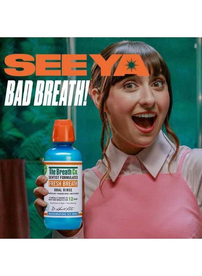 TheraBreath - TheraBreath Fresh Breath Oral Rinse Mouthwash for 24 Hours of Fresh Breath -Invigorating Icy Mint - Image 1