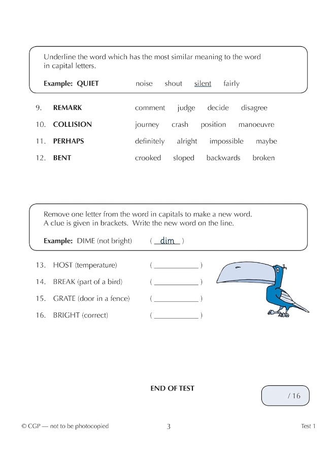 11+ اختبار GL مدته 10 دقائق: التفكير اللفظي - للأعمار من 8 إلى 9 سنوات (مع إصدار عبر الإنترنت) - Image 5