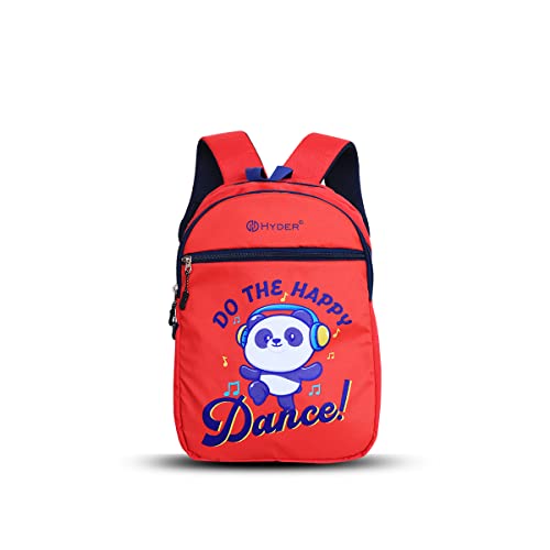 HYDER Kids 20L Panda Cartoon Printed Best Stylish Lightweight Spacious Waterproof Casual/Picnic/Tuition/School Bag/Backpack for Children Boys And Girls (Red) - Image 1