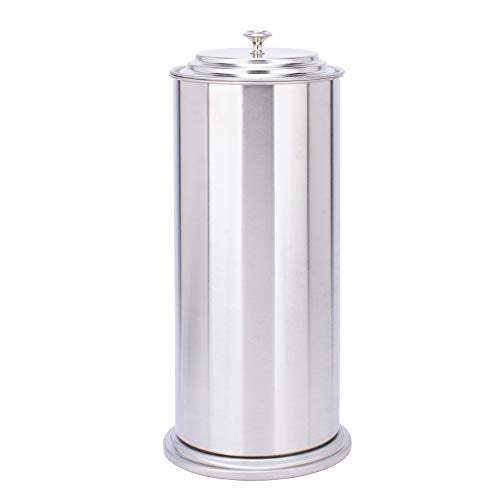 JS Jackson Supplies Free Standing Extra Large Toilet Paper Holder - Stainless Steel - Image 1