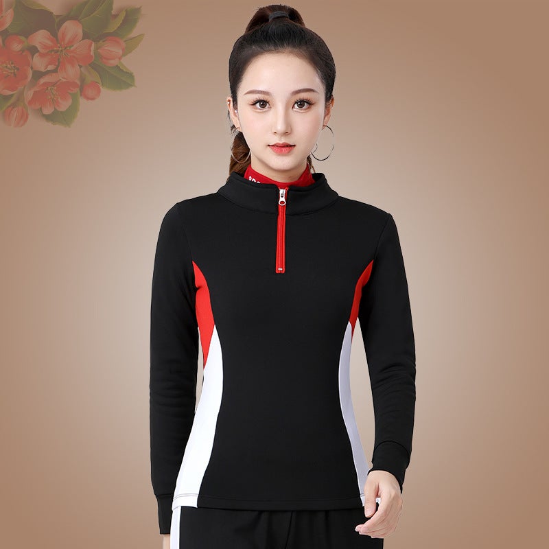 Square Dance New Jiamusi Aerobics Sportswear Thickened Adult Performance Ghost Step Dance Team Clothes - Image 1