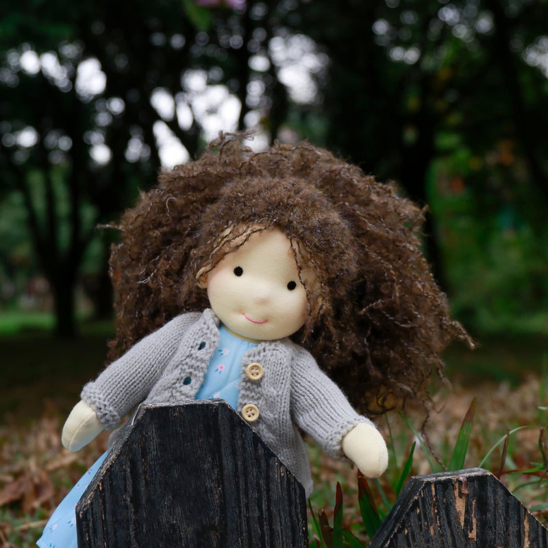 BlissfulPixie Handmade Waldorf Louise - 12" Soft Girl Rag Doll with Cute Plush, Ideal First Doll for Babies & Toddlers - Image 5