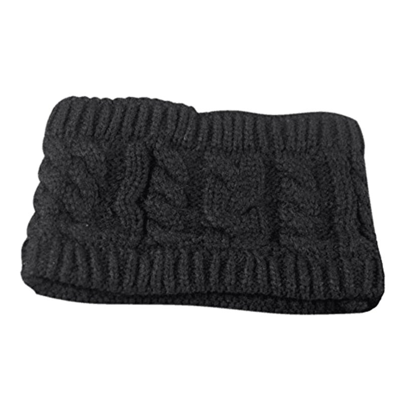 Women Fashion Knitted Headband Winter Warm Cap Crochet Head-Wrap No Top Hat Headband - Image 1