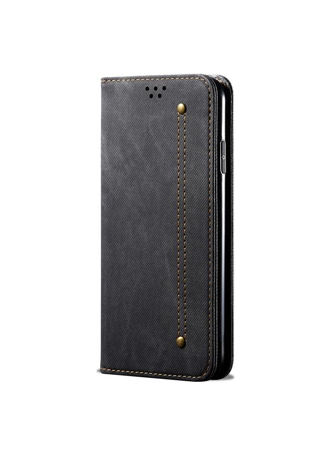 اس-توب جراب لهاتف Huawei P60/P60 Pro مصنوع من الجلد بنسيج الدنيم - Image 2