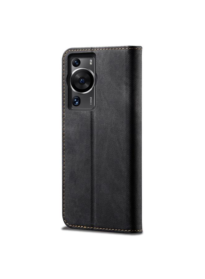 اس-توب جراب لهاتف Huawei P60/P60 Pro مصنوع من الجلد بنسيج الدنيم - Image 3