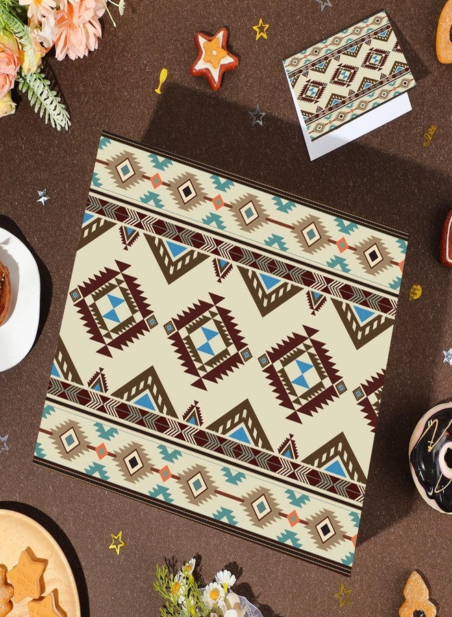 Wayyogh Western Aztec Gift Bag Cowboy Birthday Gift Bag for Boys Men Birthday Gift Bag with Wrapping Paper Card Large Wild West Gifts Bag for Cowboy Decorations Party Supplies - Image 5