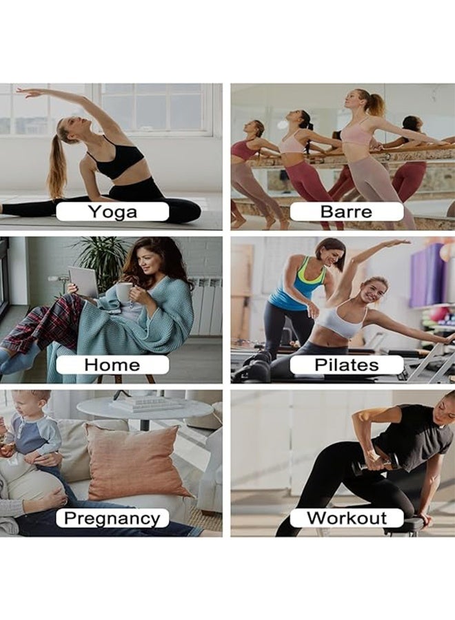 3 Pairs Yoga Socks for Women, Non Slip Socks Pilates Socks for Yoga, Pilates, Ballet, Dance, Workout, Hospital