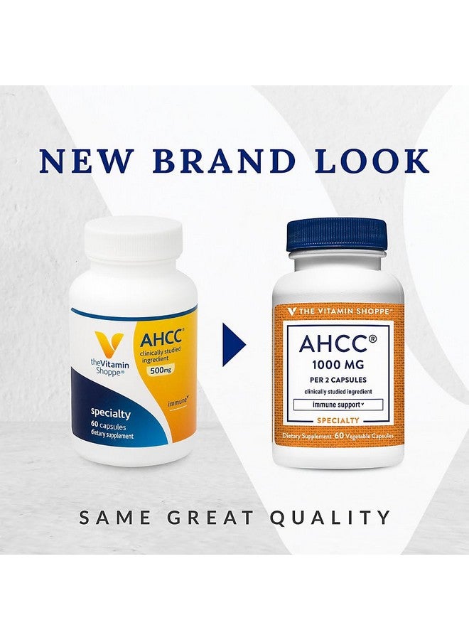 The Vitamin Shoppe AHCC - 500 MG - for Immune Support (60 Veggie Capsules) - Image 3