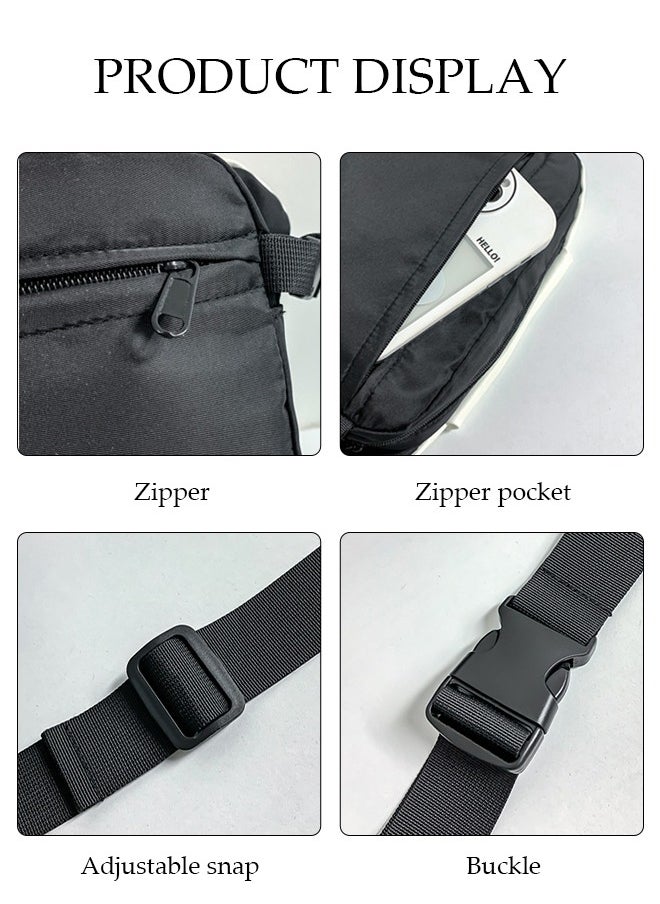 DUNISO Compact Crossbody Bag with Reflective strip for Men Waterproof Sling Bag Backpack Multipurpose Large Capacity Cross Body Bag Shoulder Bag Daypack for Travel Hiking  - Image 3