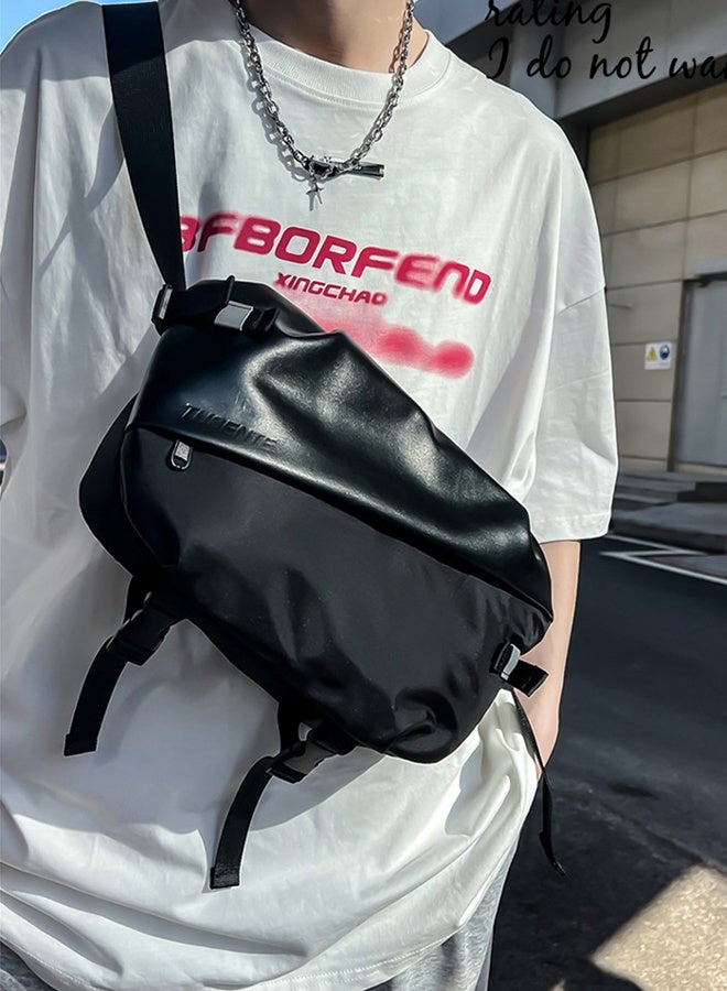 DUNISO Compact Crossbody Bag with Reflective strip for Men Waterproof Sling Bag Backpack Multipurpose Large Capacity Cross Body Bag Shoulder Bag Daypack for Travel Hiking - Image 5