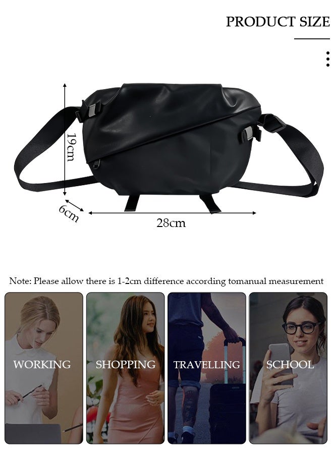 DUNISO Compact Crossbody Bag with Reflective strip for Men Waterproof Sling Bag Backpack Multipurpose Large Capacity Cross Body Bag Shoulder Bag Daypack for Travel Hiking - Image 2