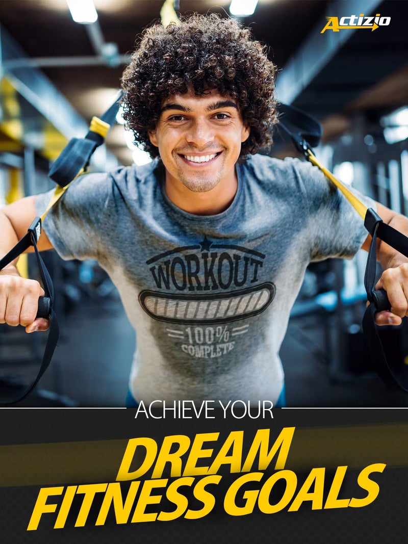 Actizio Men's Workout Shirt Cotton Fabric T-Shirt Short Sleeve Sweat Activated Motivational Exercise Gym Athletic Fit Moisture Wicking Fitness Shirt - Workout Complete (Size M) - Image 3