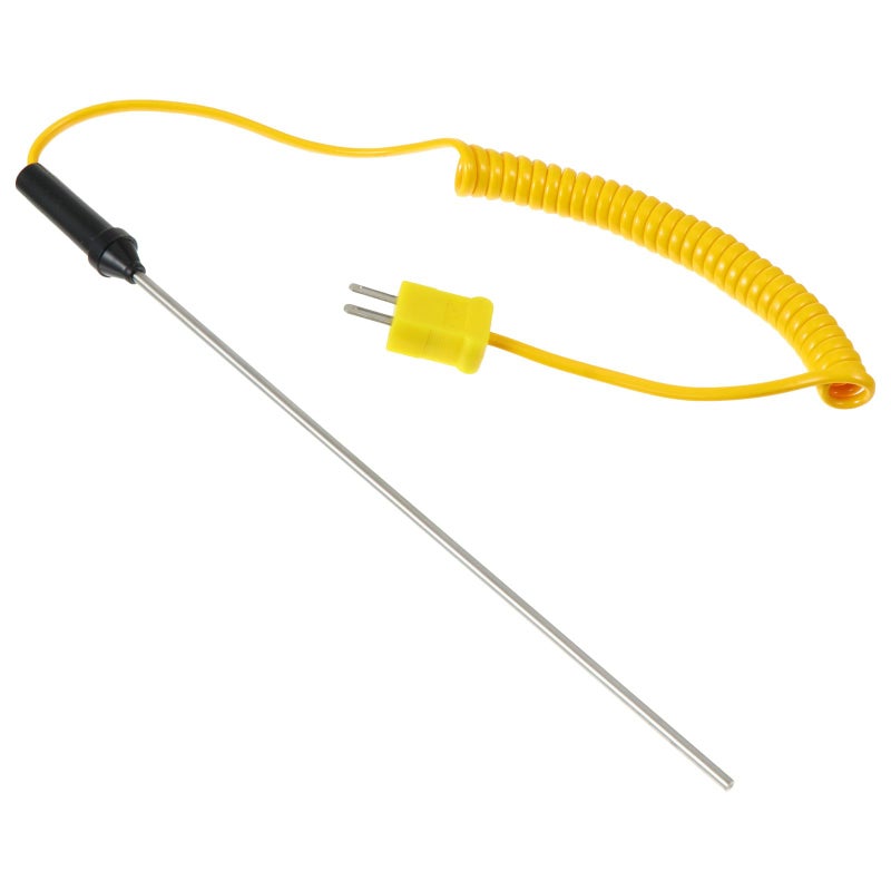Stainless Steel Probe Handheld Thermocouple Temperature Sensor for Surface and Liquid Measurement - Image 2